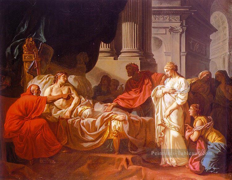 Antiochus et Stratonice néoclassicisme Jacques Louis David Peintures à l'huile